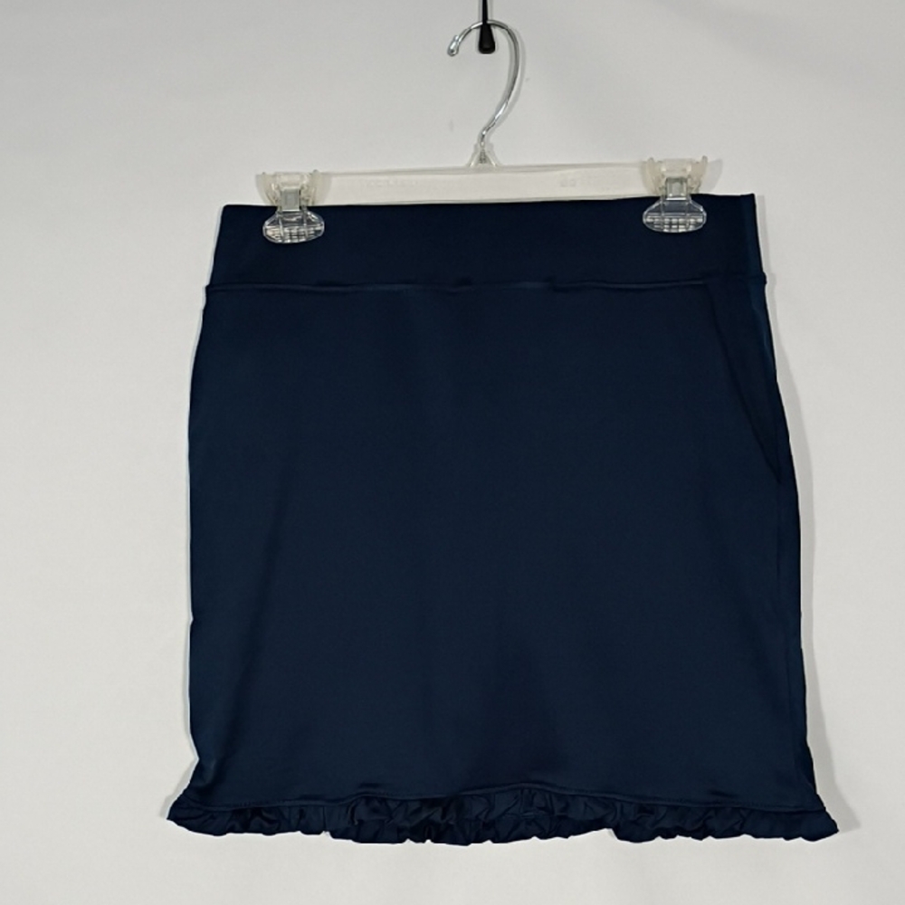 NWT Stella Parker Sport Navy Ruffle Hem Side Pockets Skort Tennis Golf Size XS